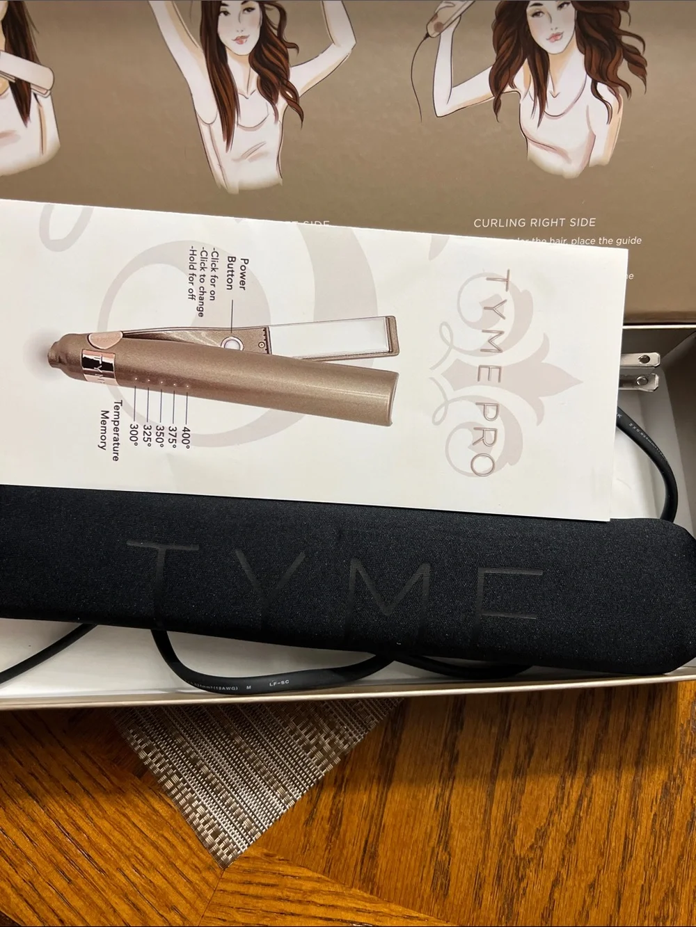 TYME Rose Gold Hair Straightener & Curler